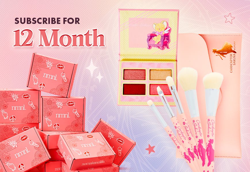  Subscribe to the 12 Month Plan and get a Cardcaptor Sakura Eyeshadow Palette + Makeup Brush Set