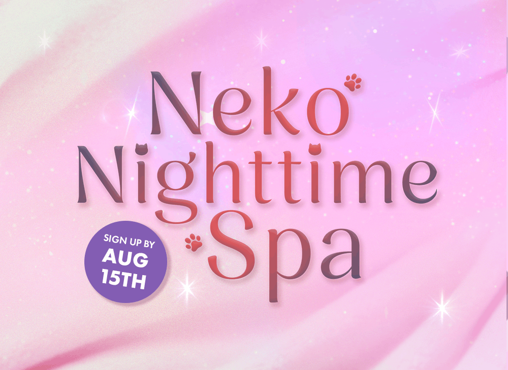 nmnl item reveal makeup items next to the nomakenolife makeup Neko Nighttime Spa beauty box!