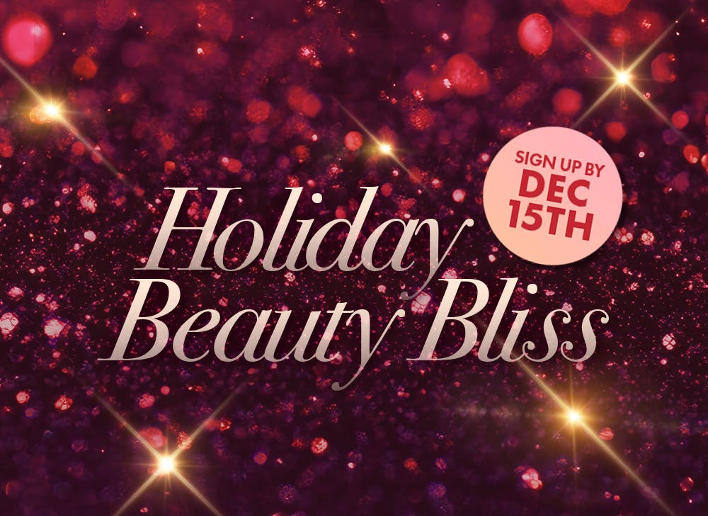 nmnl item reveals makeup items next to the nomakenolife Holiday Beauty Bliss box.