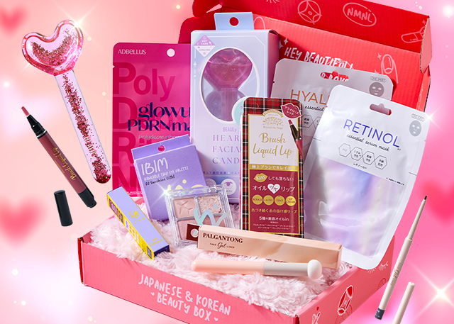 Sign up by February 15th for eight Japanese & Korean products in your Sweetheart Glam box.