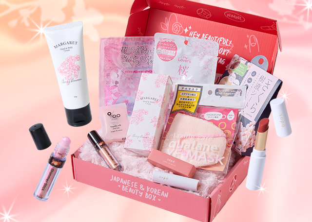 Sign up to nomakenolife using the code BLOOM26 to get FREE sakura beauty items for your Cherry Blossom Beauty box!