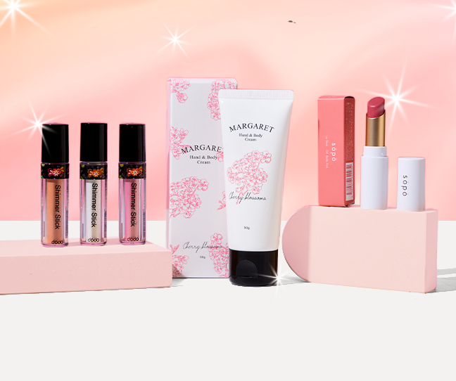 nmnl item reveal makeup items for the Petal Blossom Beauty for the Cherry Blossom Beauty box