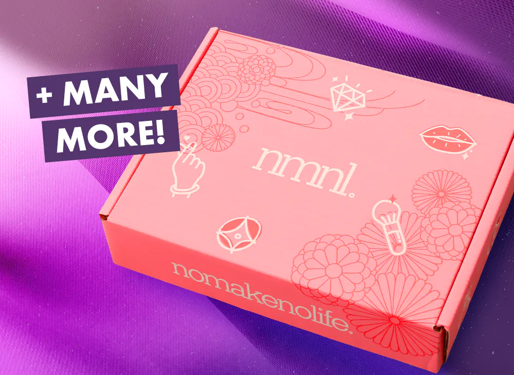 nmnl item reveals makeup items next to the nomakenolife Nighttime Radiance box.