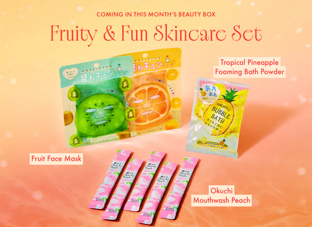 nmnl item reveal makeup items for the Fruity & Fun Skincare Set for the Tropical Summer Glow box