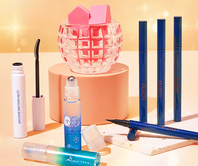 nmnl item reveal makeup items for the Sunlit Beauty Set for the Golden Hour Refresh box