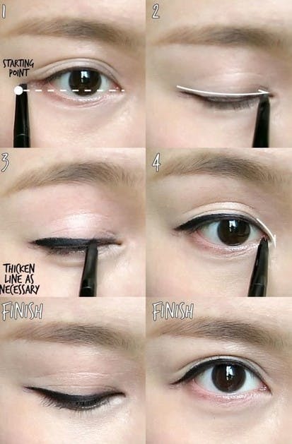 5 Super Cute Korean Eyeliner Hacks! | nomakenolife: The Best Korean and Japanese Beauty Box Straight to Your Door!