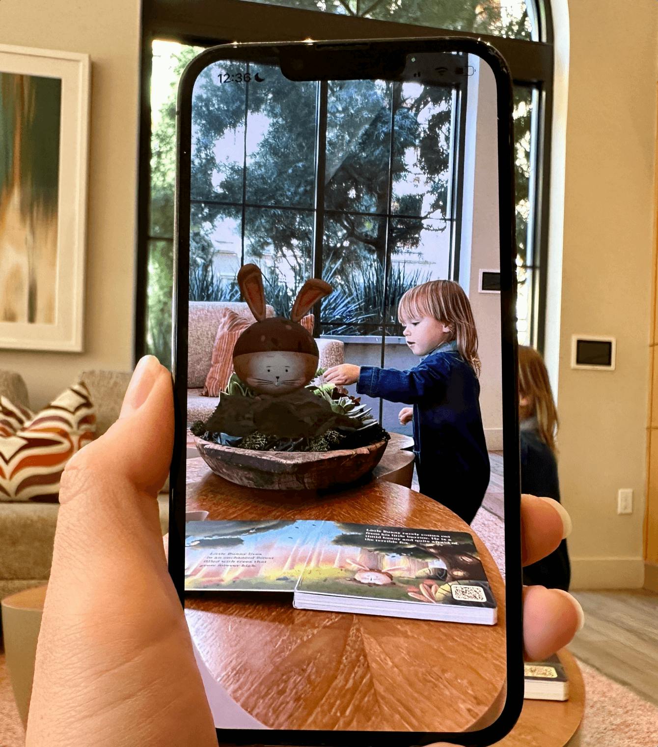 AR experience for immersive website.