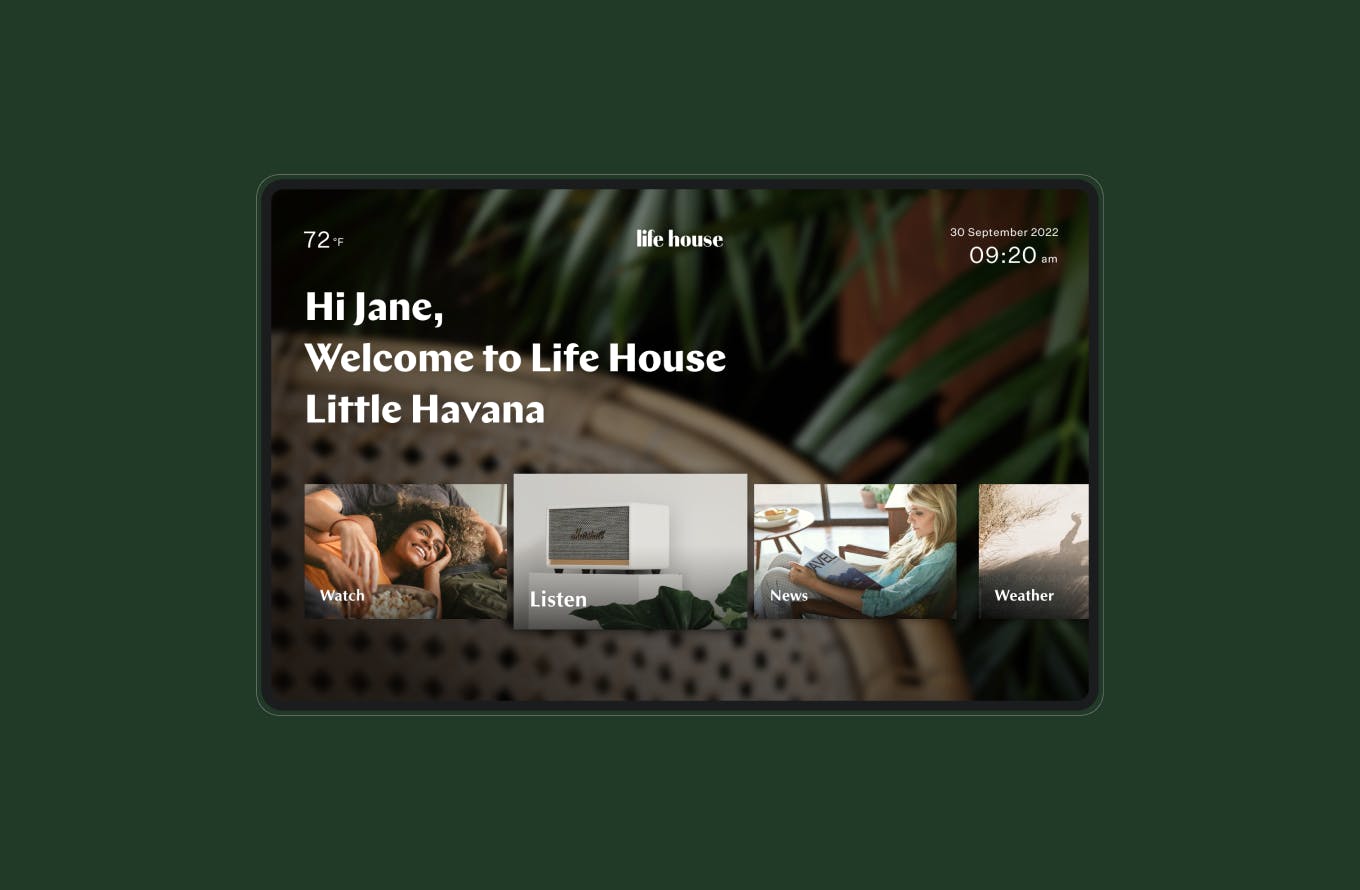 Room TV app UI/UX design