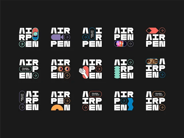 AI startup brand identity. Credits Noomo.