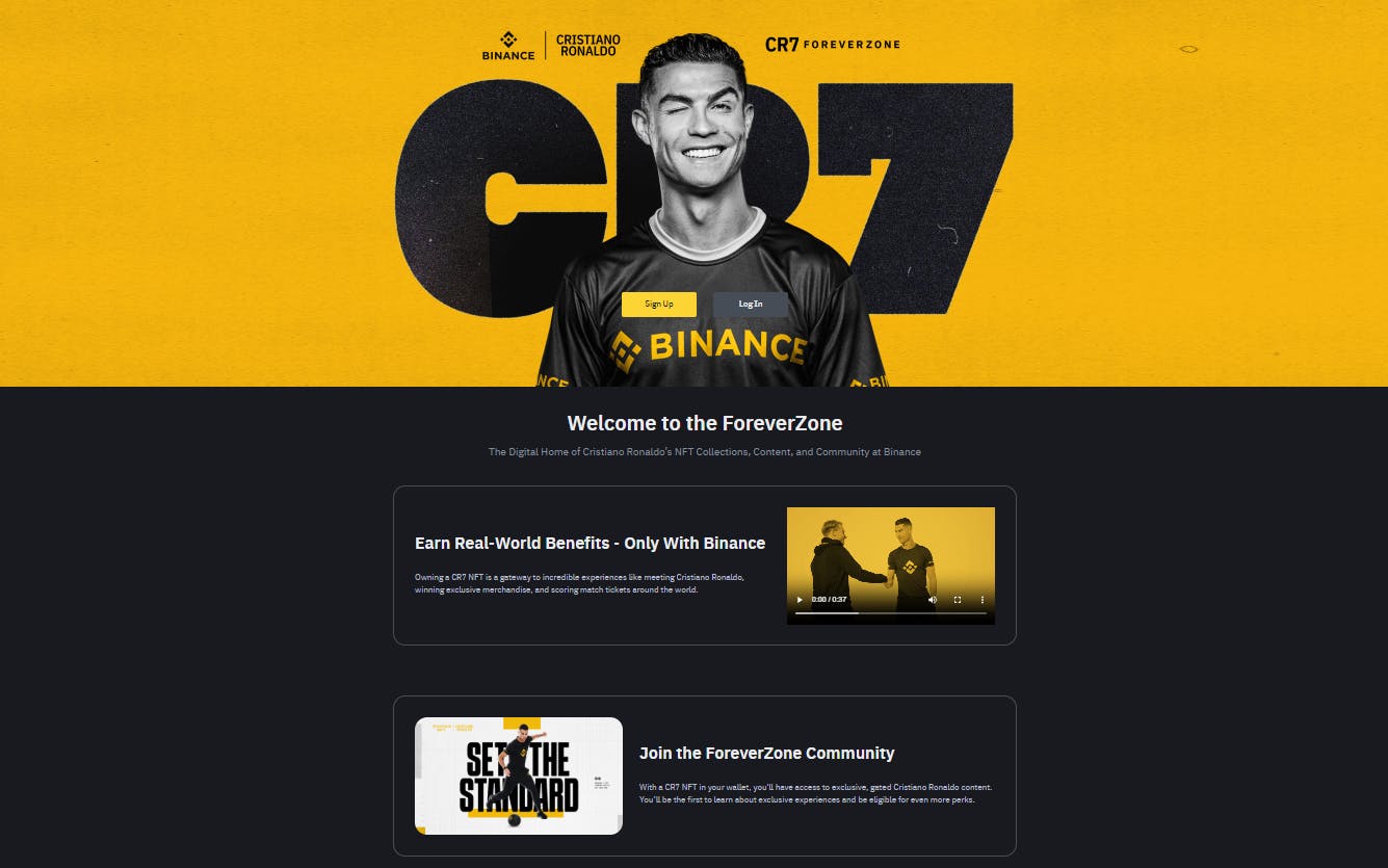 Screenshot from binance.com. Used for commentary purposes.