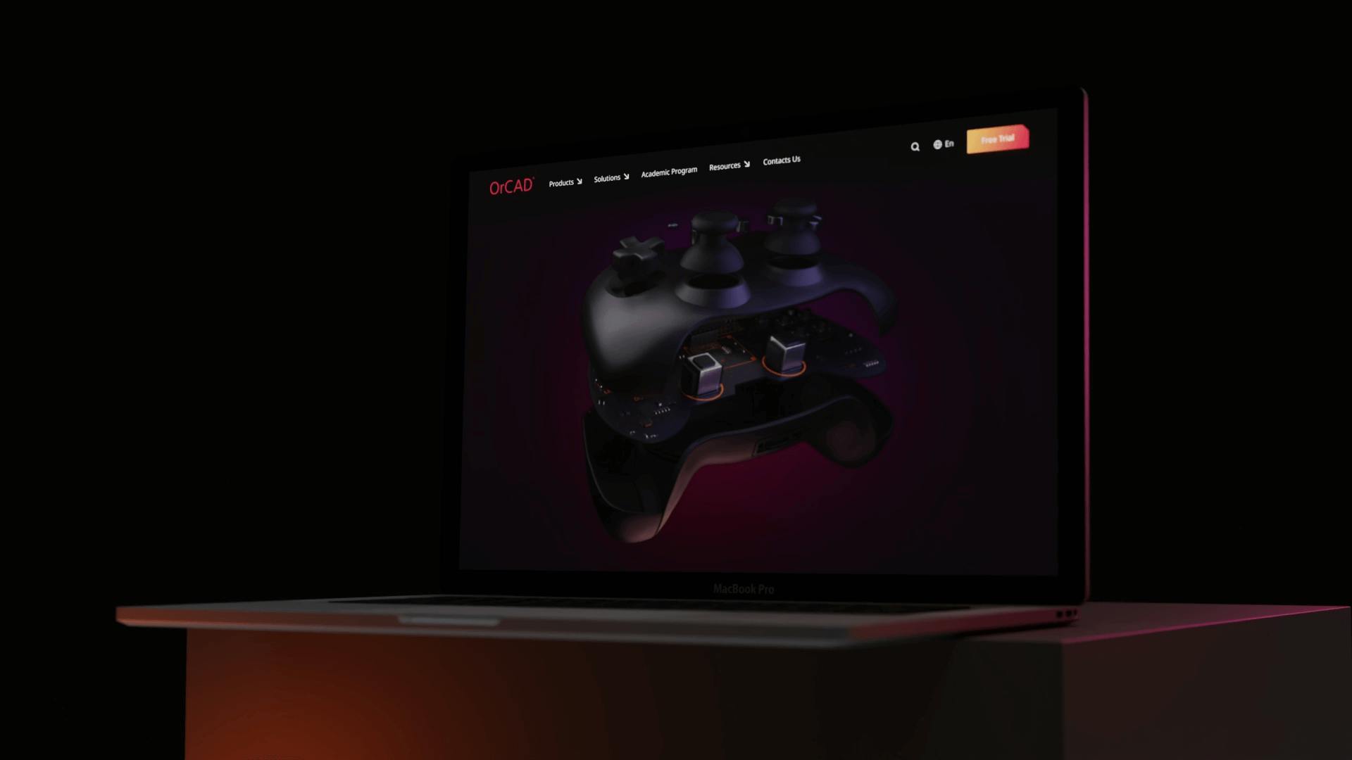 Gamepad animation for website.
