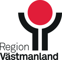 the region vastmanland logo is black lines below a red circle