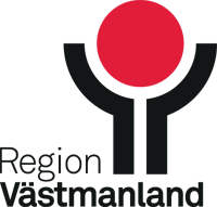 the region vastmanland logo is black lines below a red circle