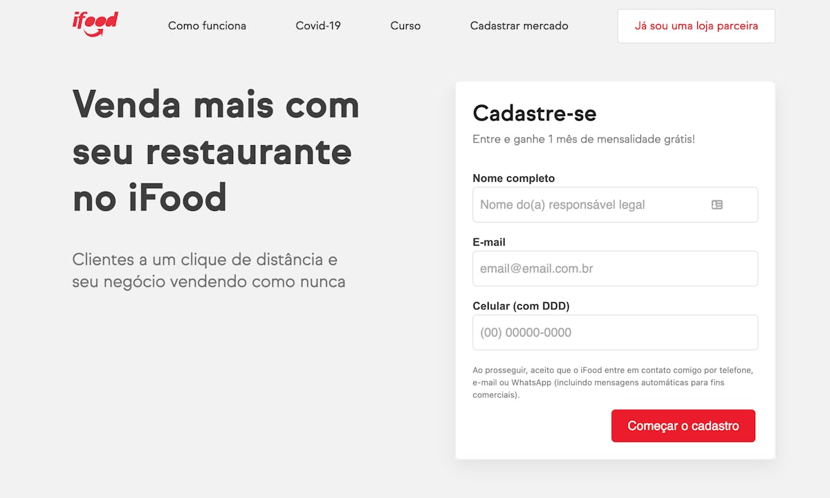 Site do ifood