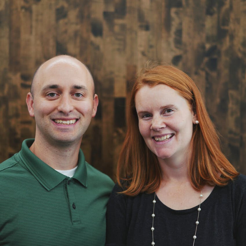 Portrait of Greg and Melissa Steinsdoerfer.