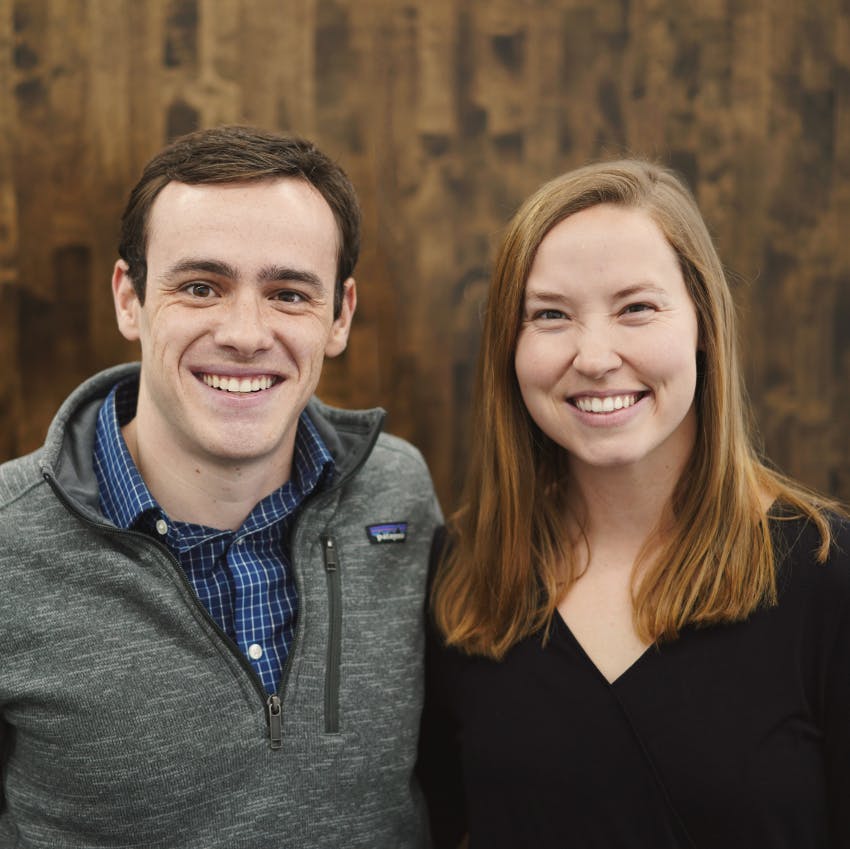 Portrait of Trevor and Desarae Lear.