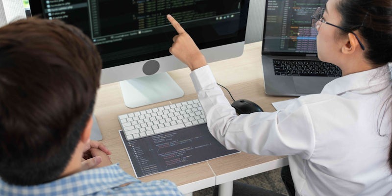 Female data engineer