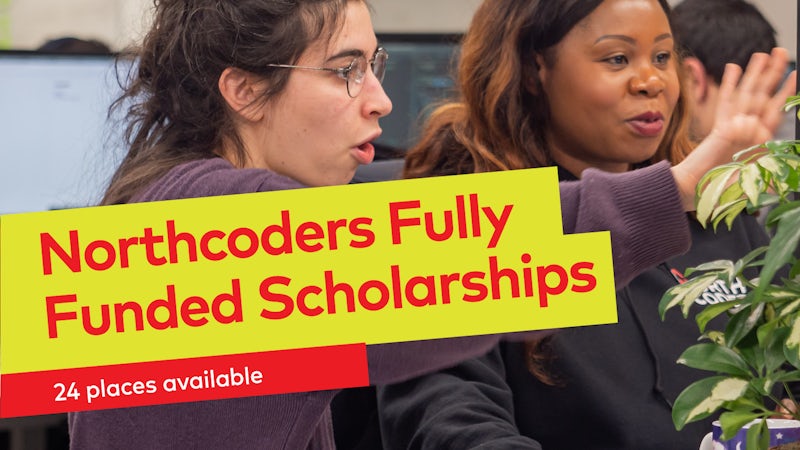 Greater Manchester Combined Authority and Lancashire Digital Skills Partnership to offer 24 fully funded Northcoders diversity scholarships.