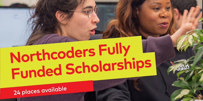 Greater Manchester Combined Authority and Lancashire Digital Skills Partnership to offer 24 fully funded Northcoders diversity scholarships.