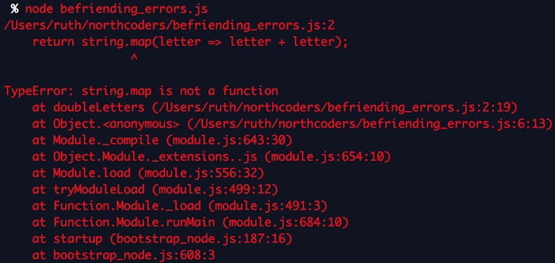 Making Friends With Errors In Your Code Northcoders