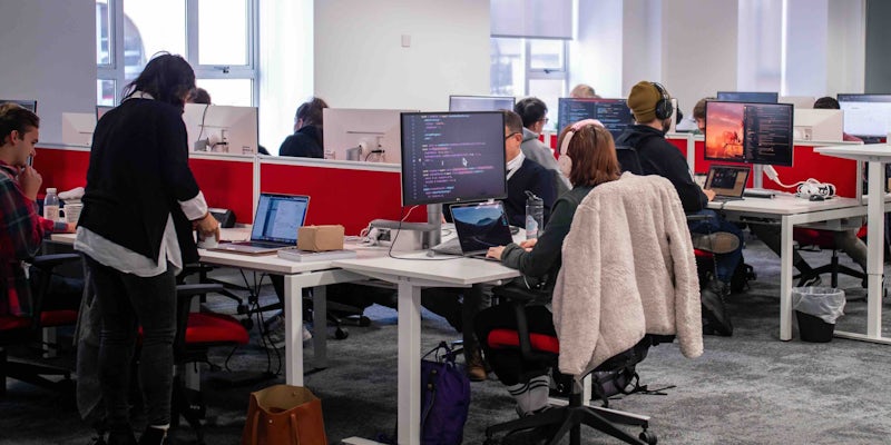 Northcoders mentors at Manchester office