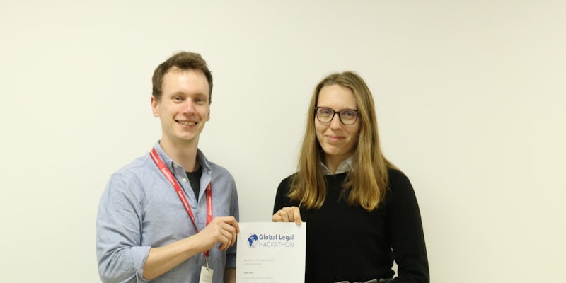 Two Northcoders Take on the 2019 Global Legal Hackathon in Manchester