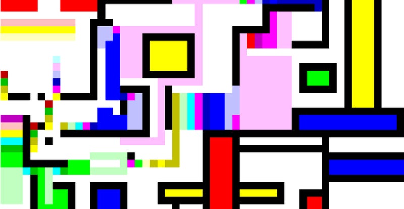 Programming code in the form of abstract art