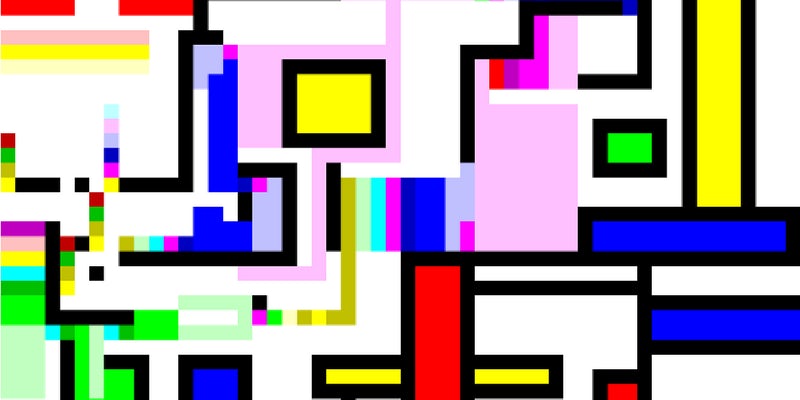 Programming code in the form of abstract art