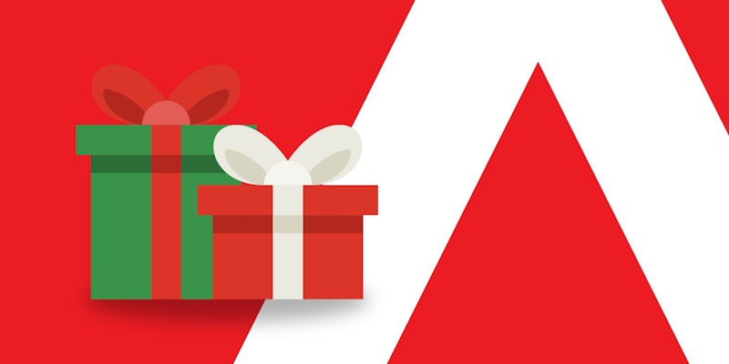 Banner with the Northcoders logo and two presents