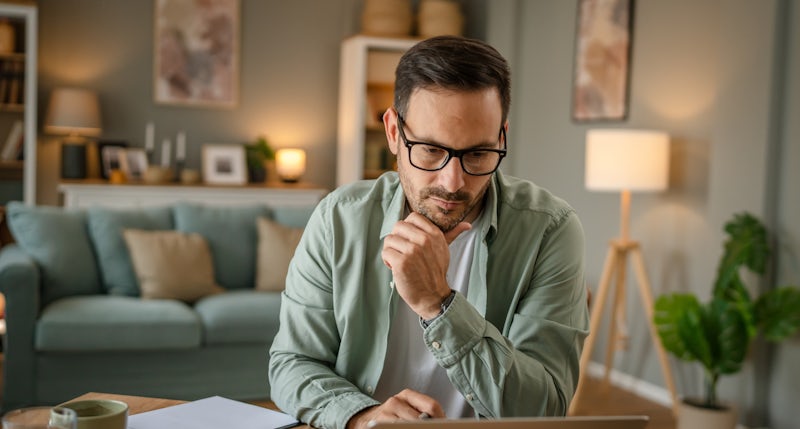 Man at laptop