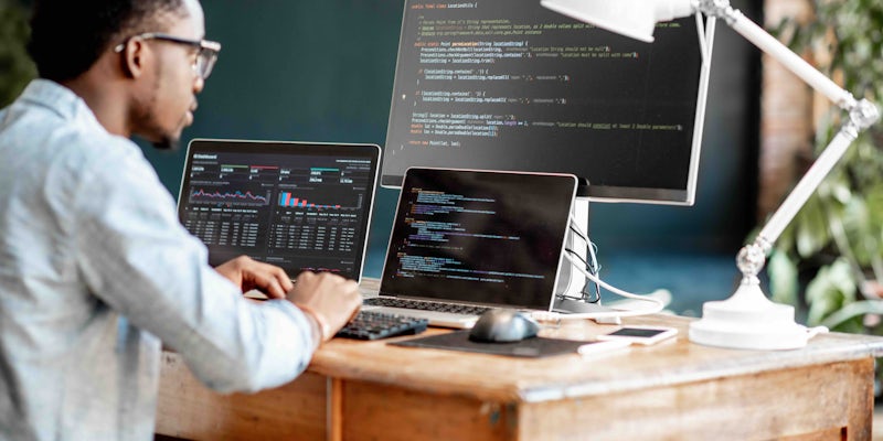Solo programmer working at home