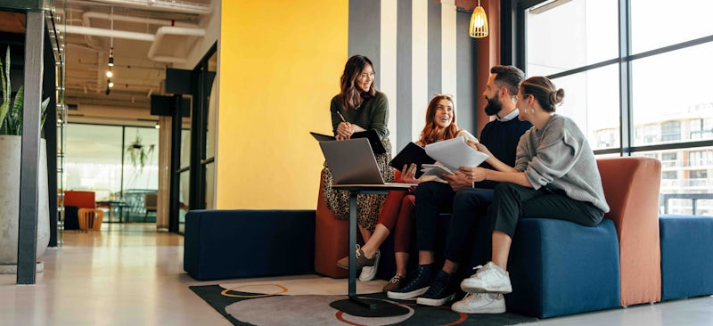 Group of programmers in the office