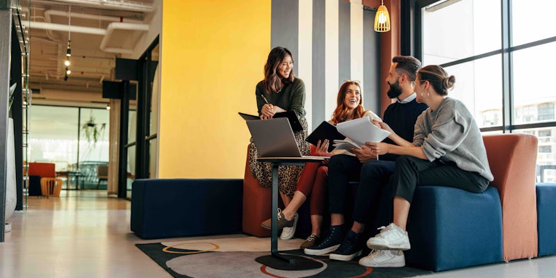 Group of programmers in the office