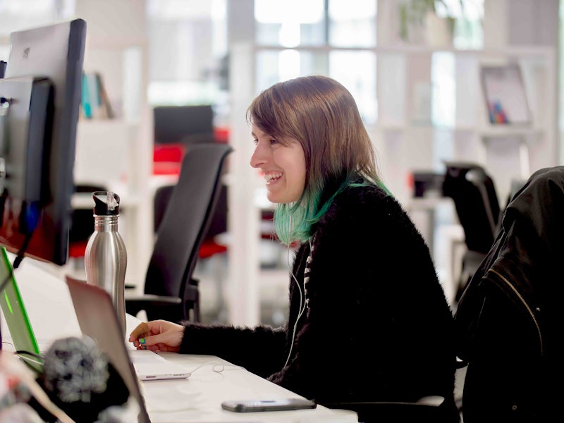 Female programmer at Northcoders