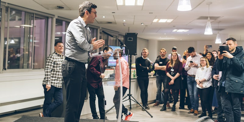 Northcoders welcomes Andy Burnham to official campus launch event
