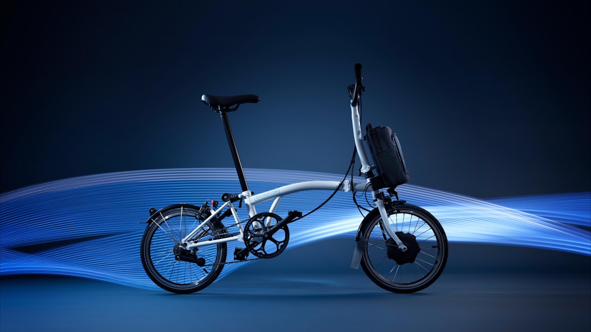 Brompton Electric bike unfolded