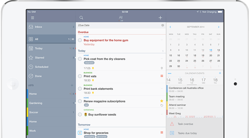 Image showcasing 2Do app