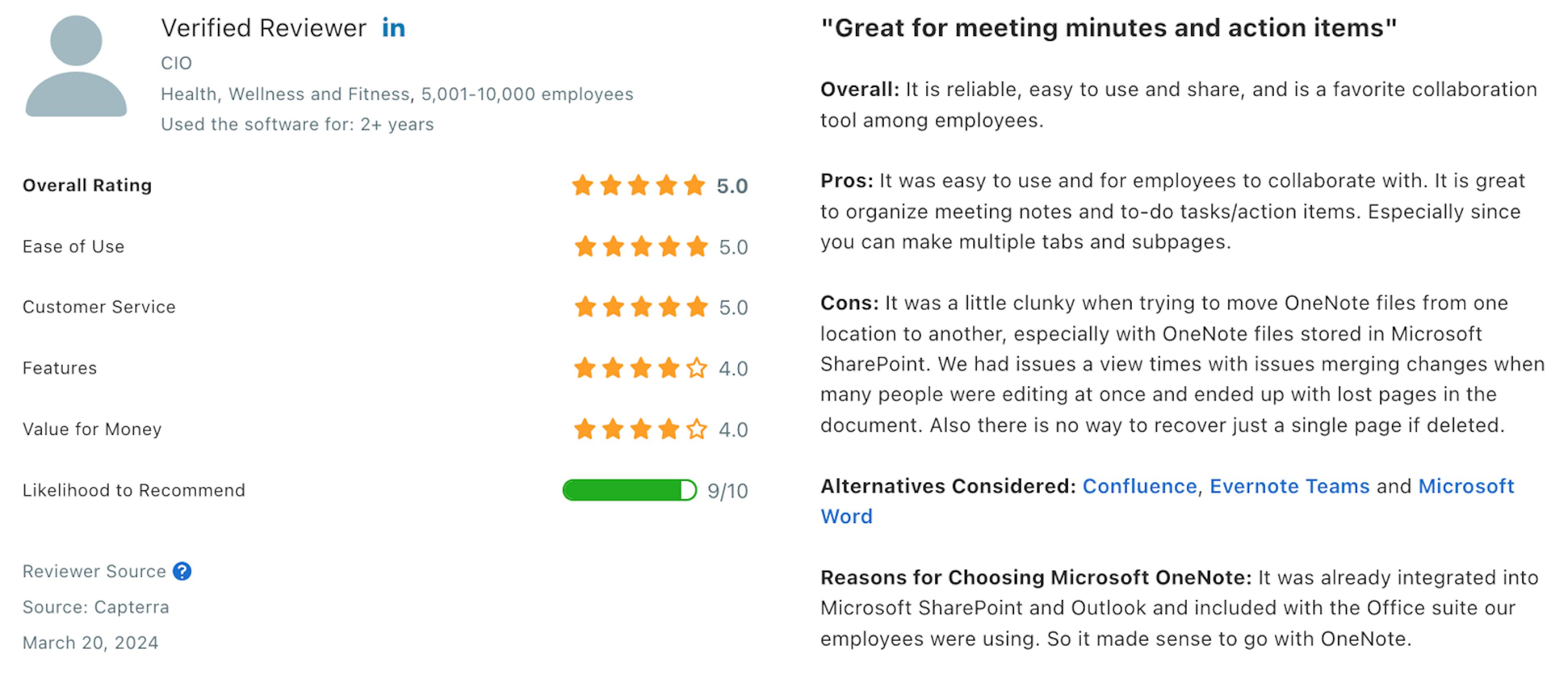 onenote review 2