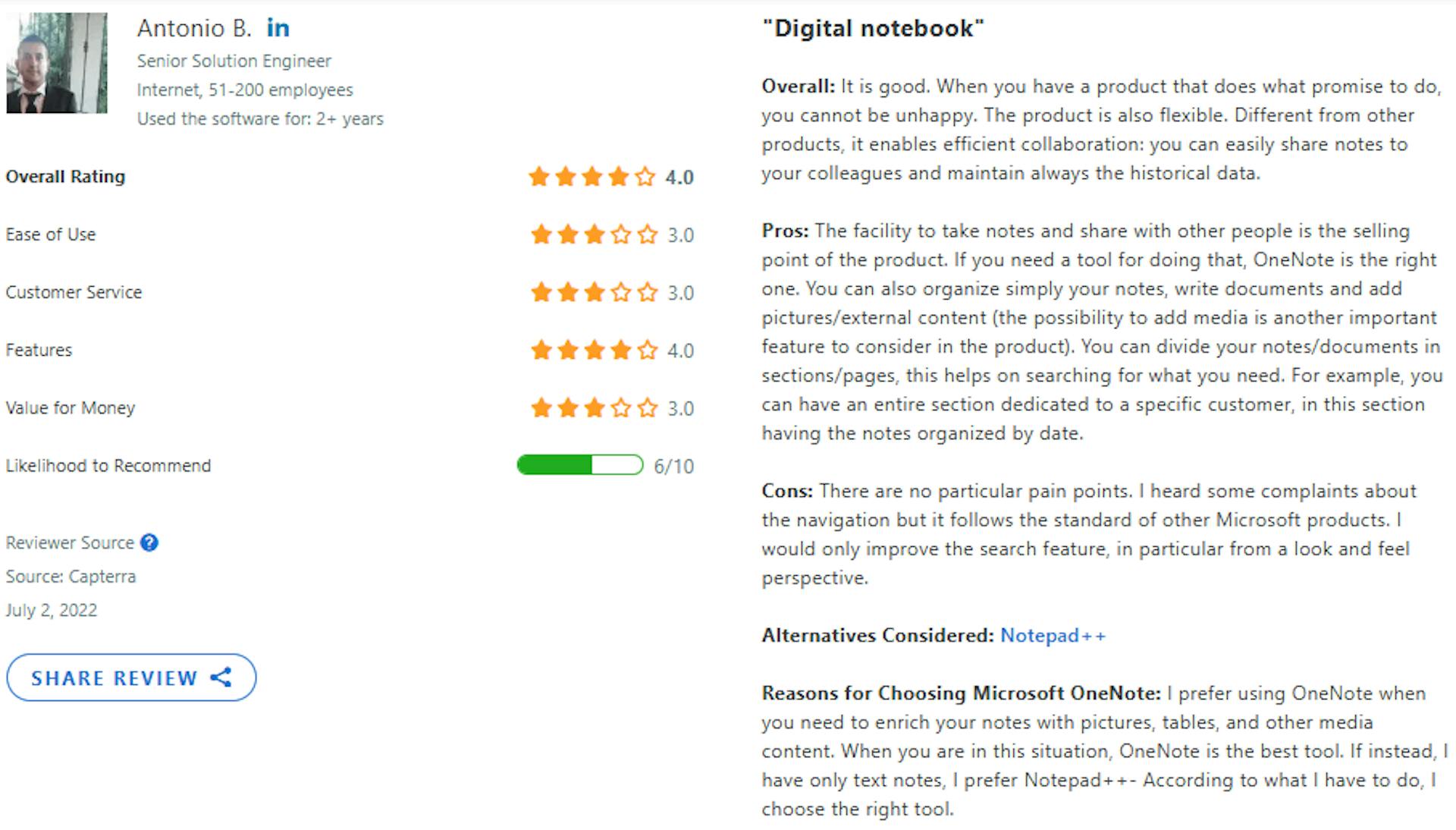 OneNote Review 2