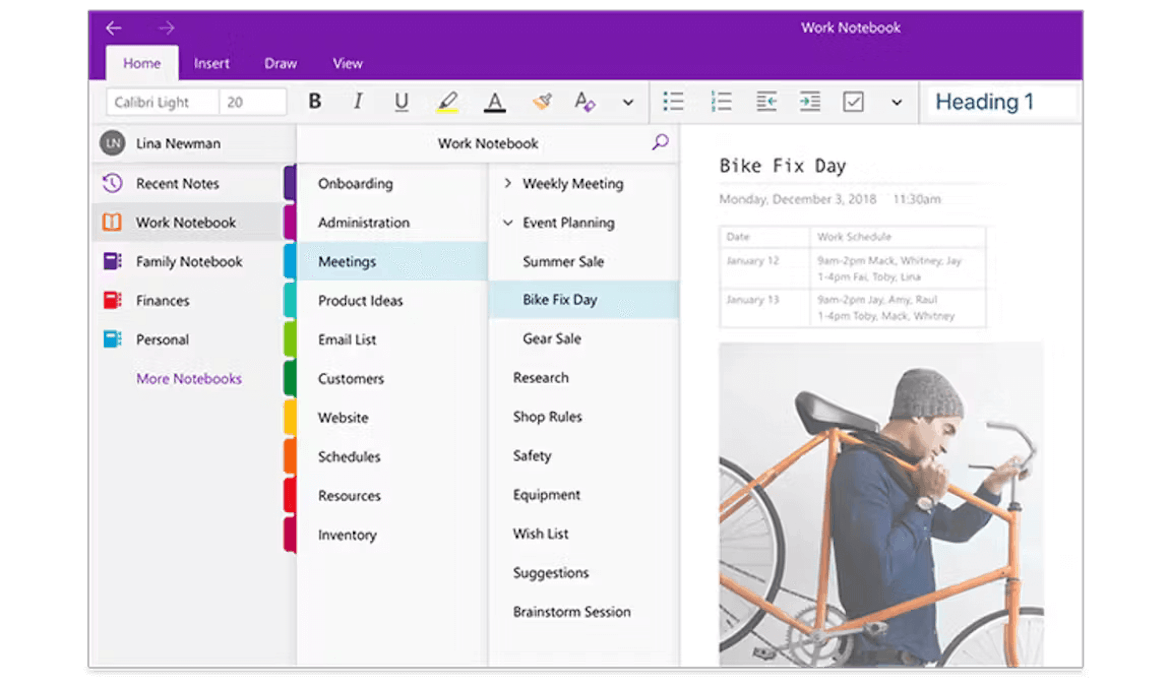 onenote dashboard