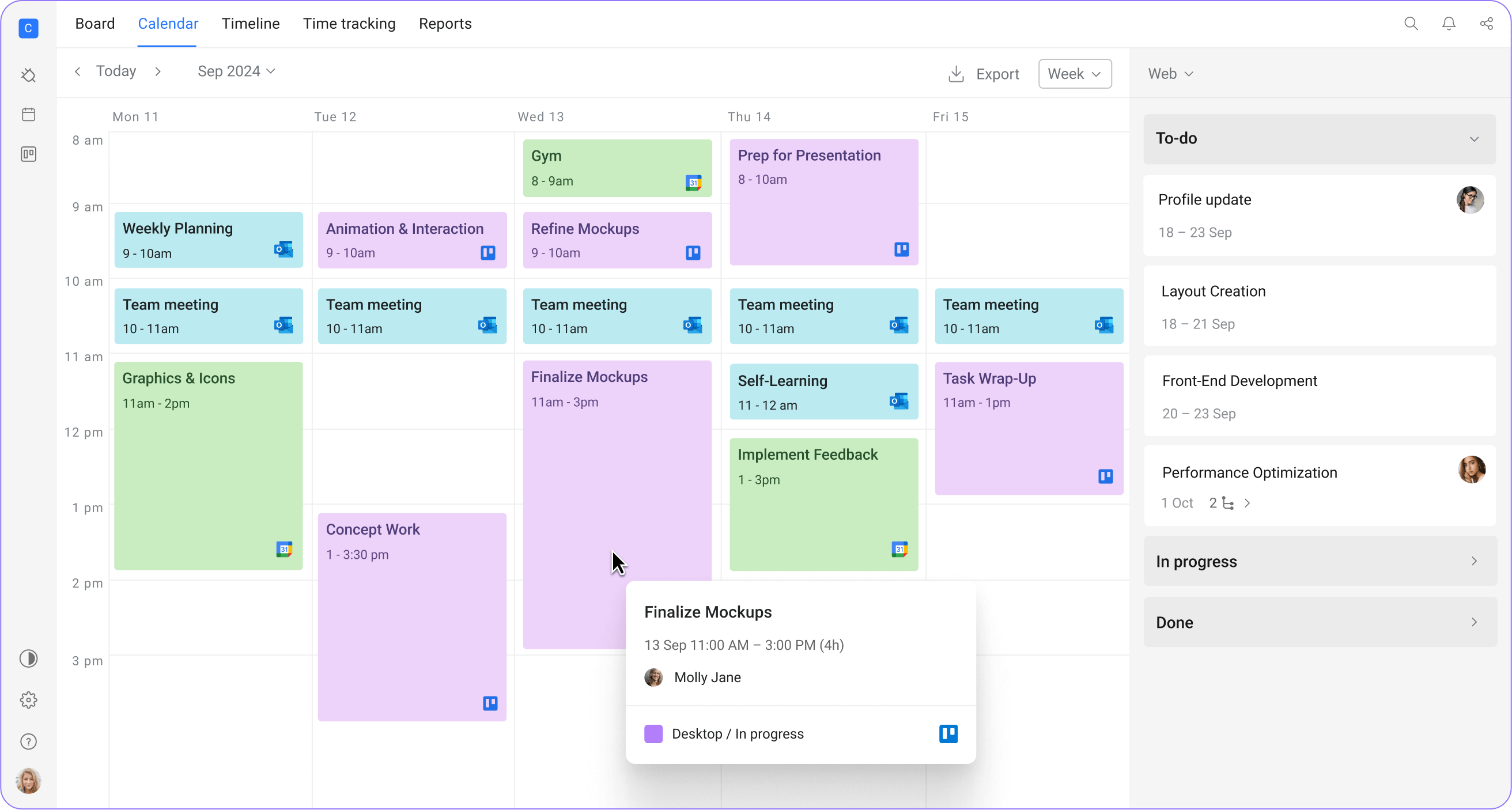 Image showcasing Planyway dashboard