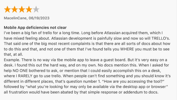Trello user review