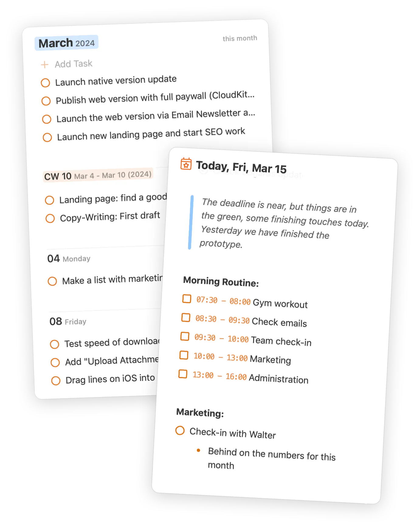 NotePlan - Tasks, Notes, and Calendar