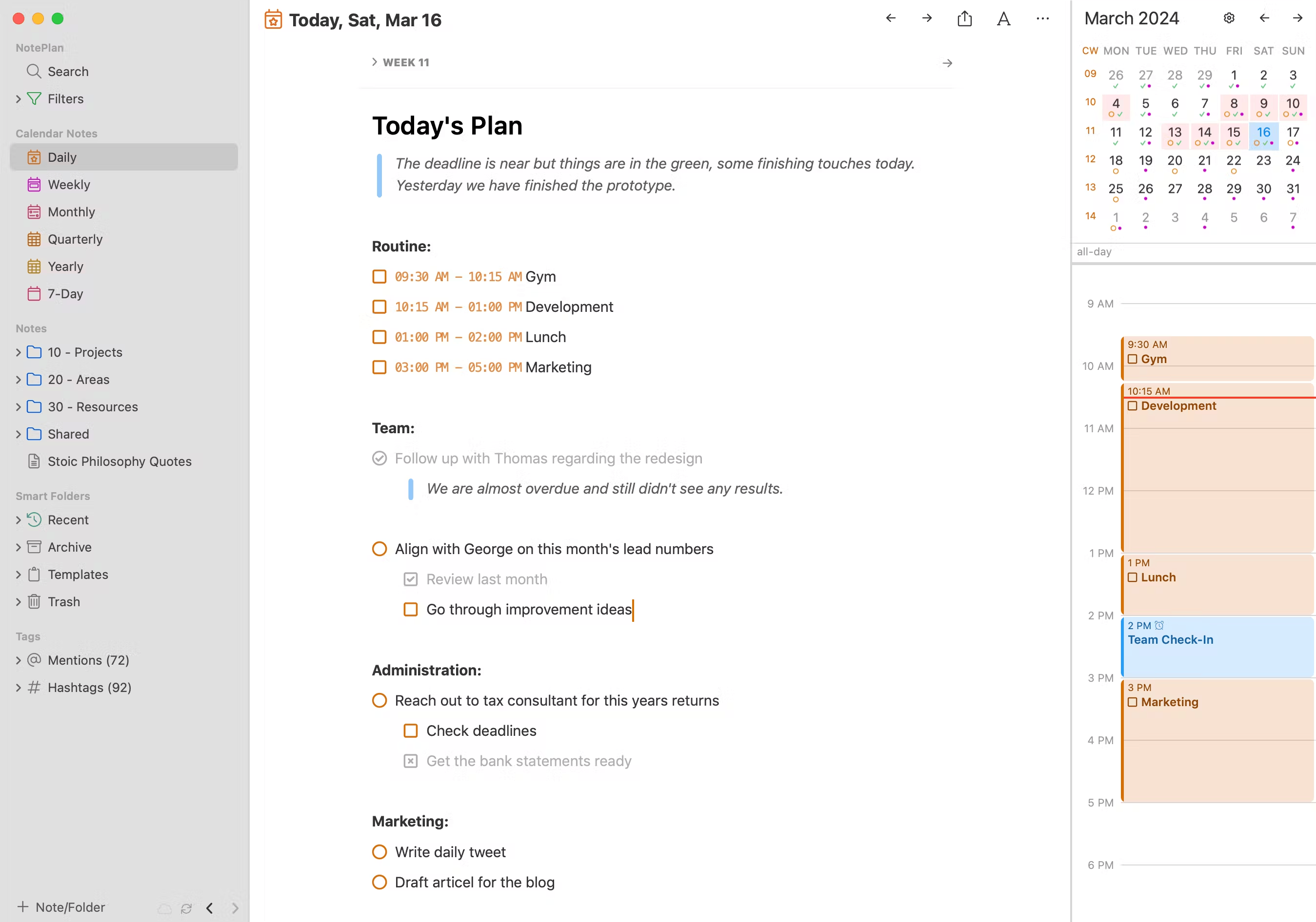 NotePlan image for MacOS