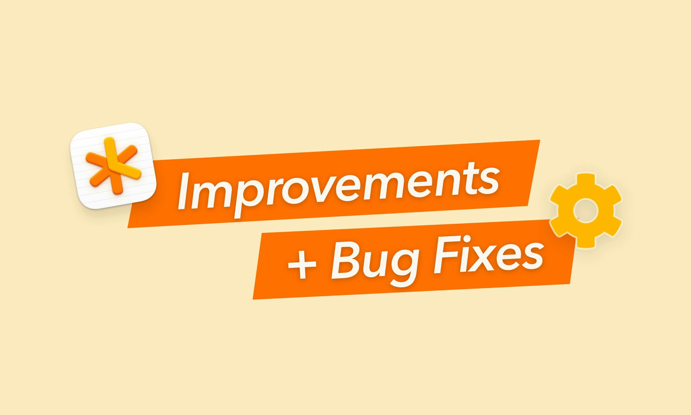 Improvements and bug fixes