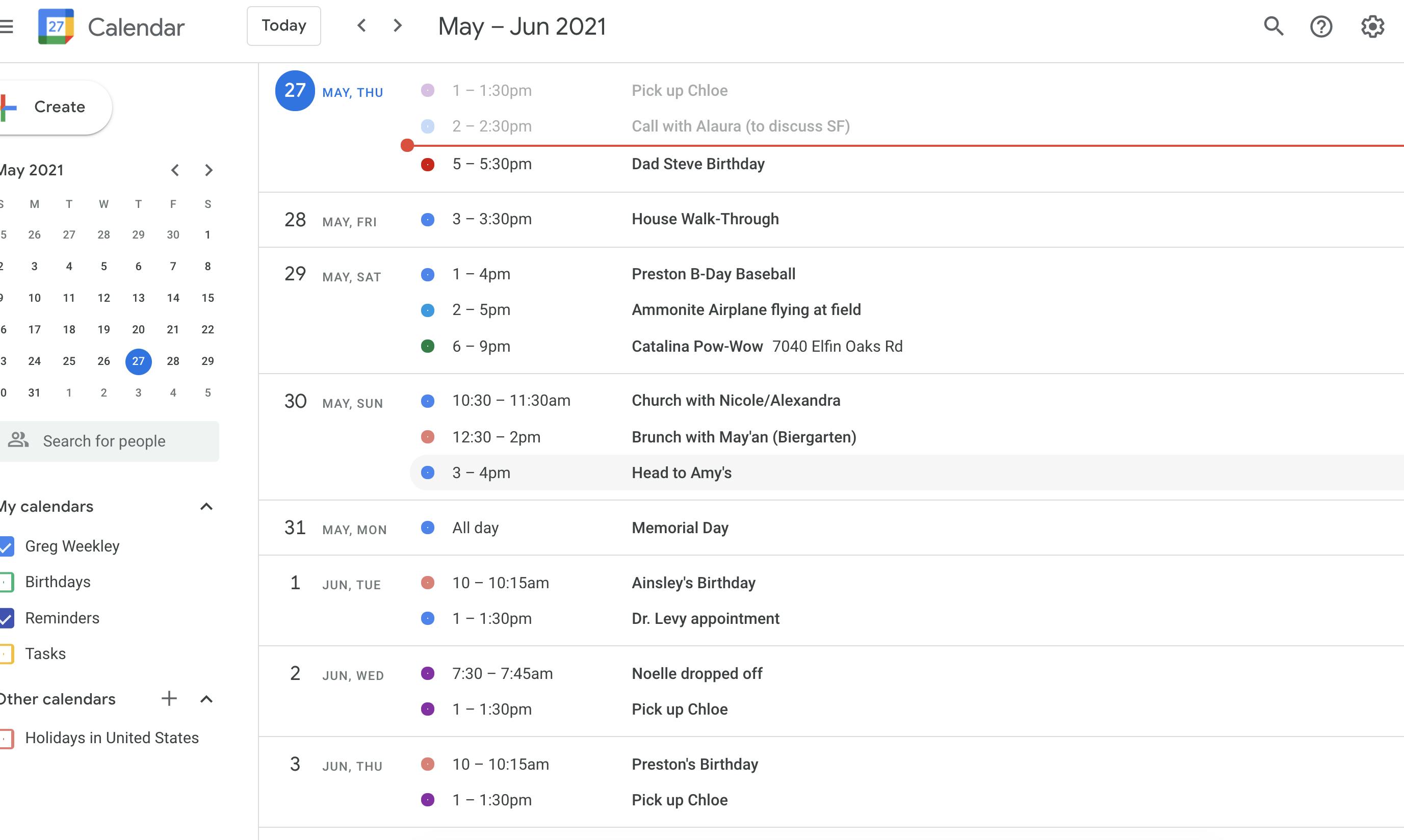 Image showcasing Google Calendar app