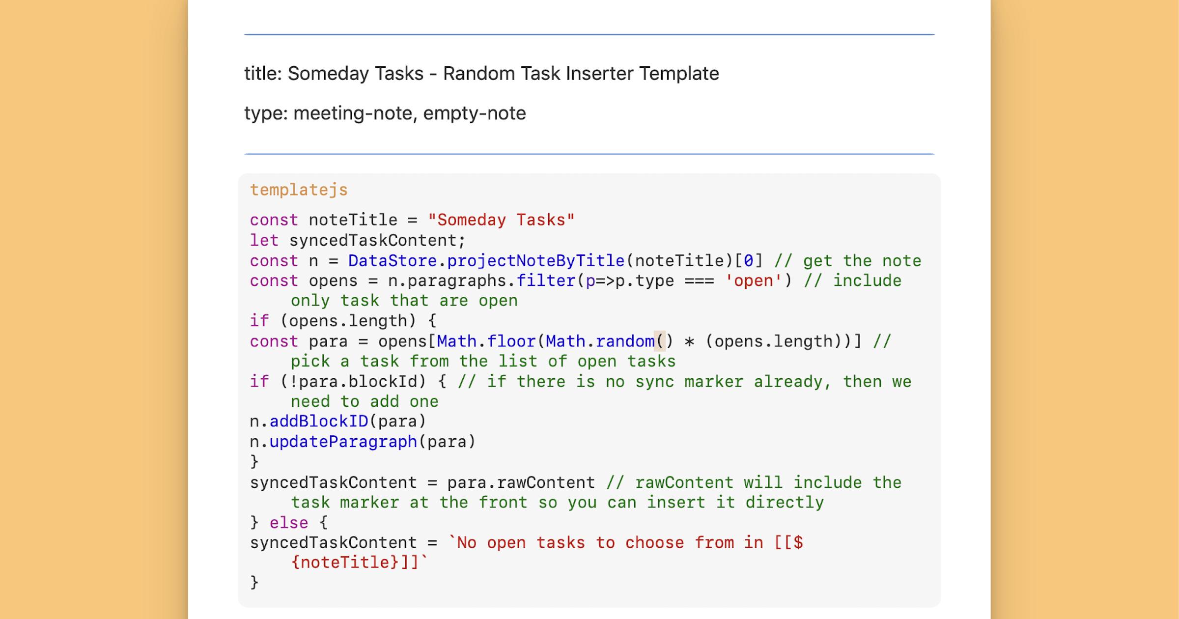 Random Task Inserter
