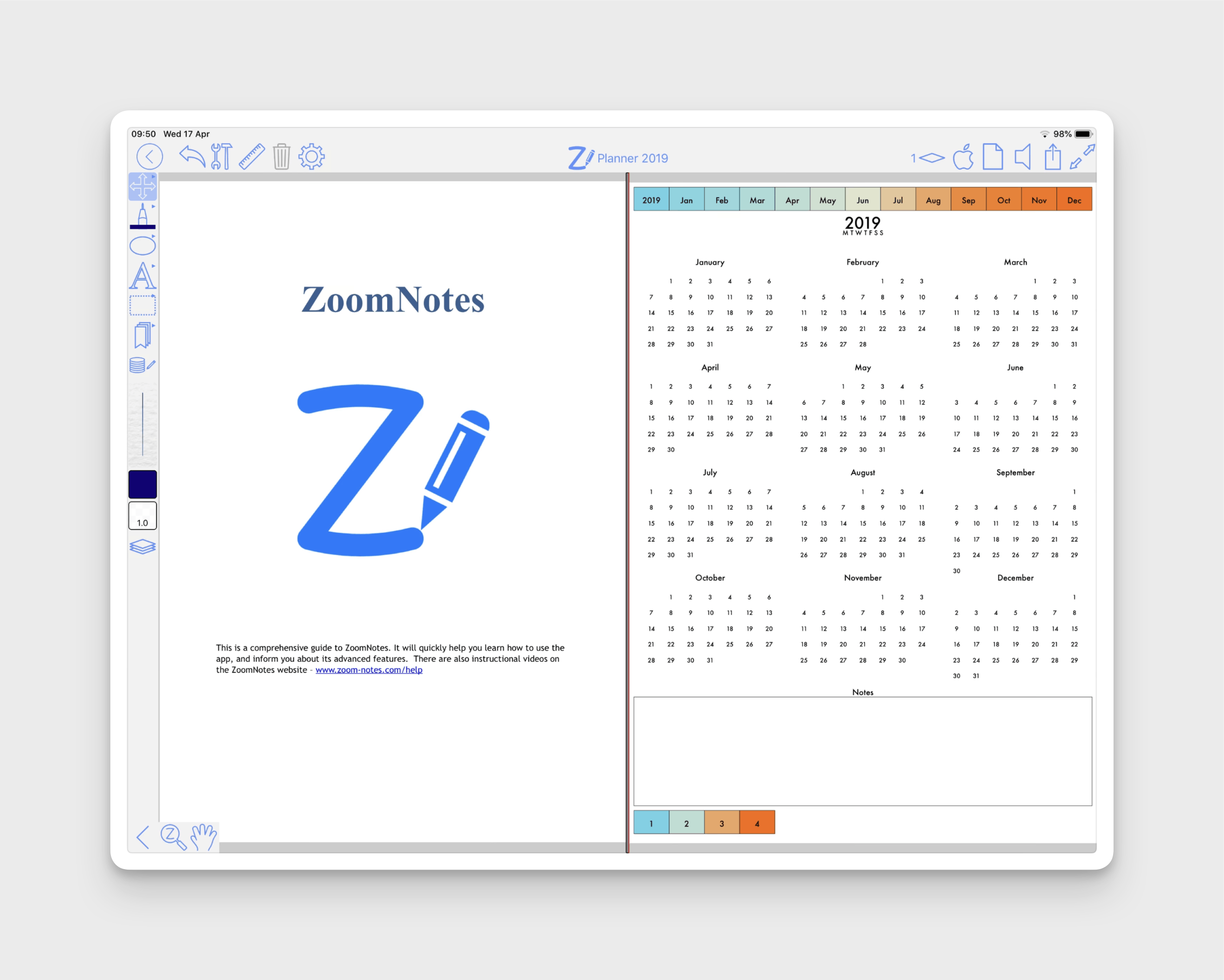 ZoomNotes iPad App