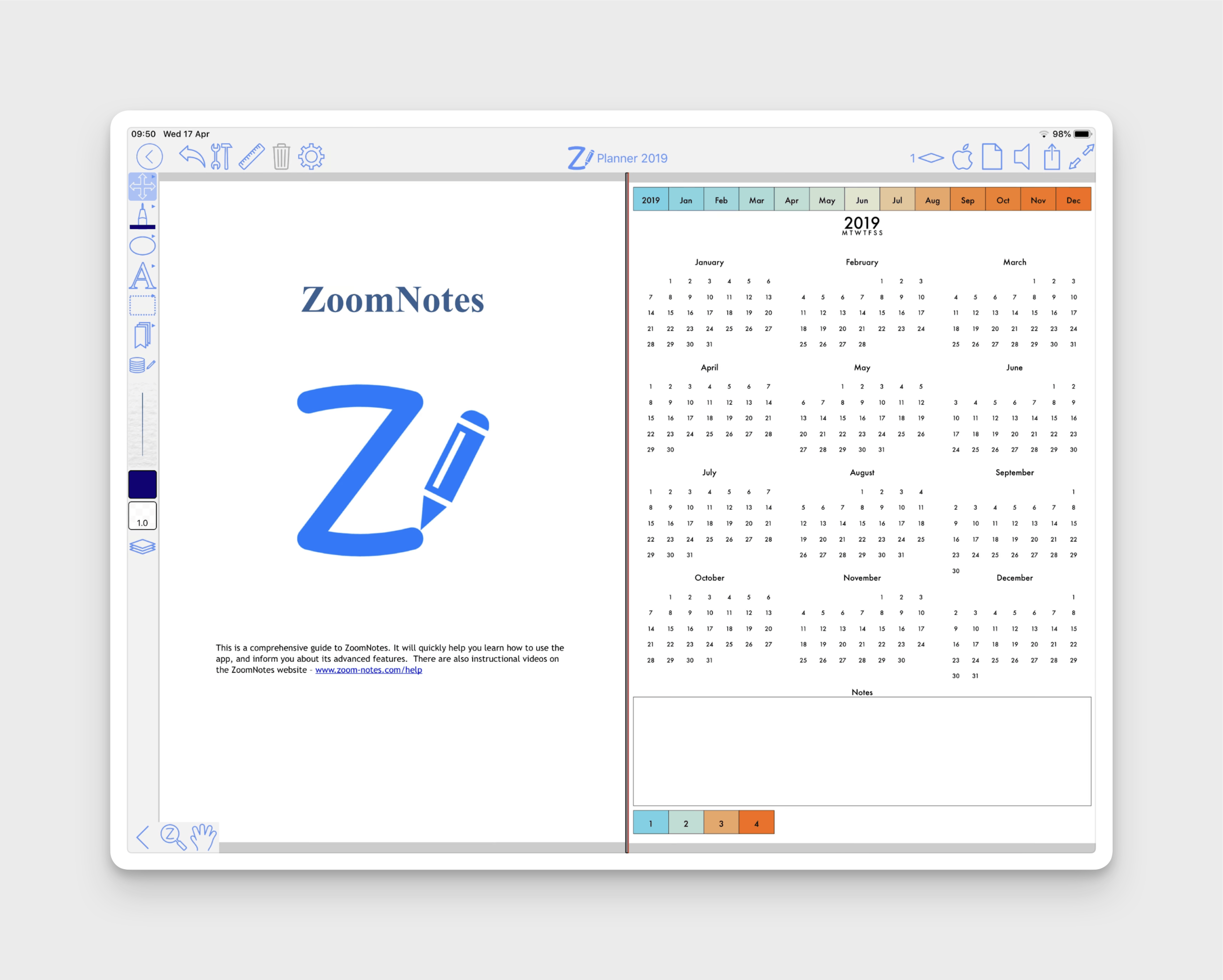 ZoomNotes iPad App