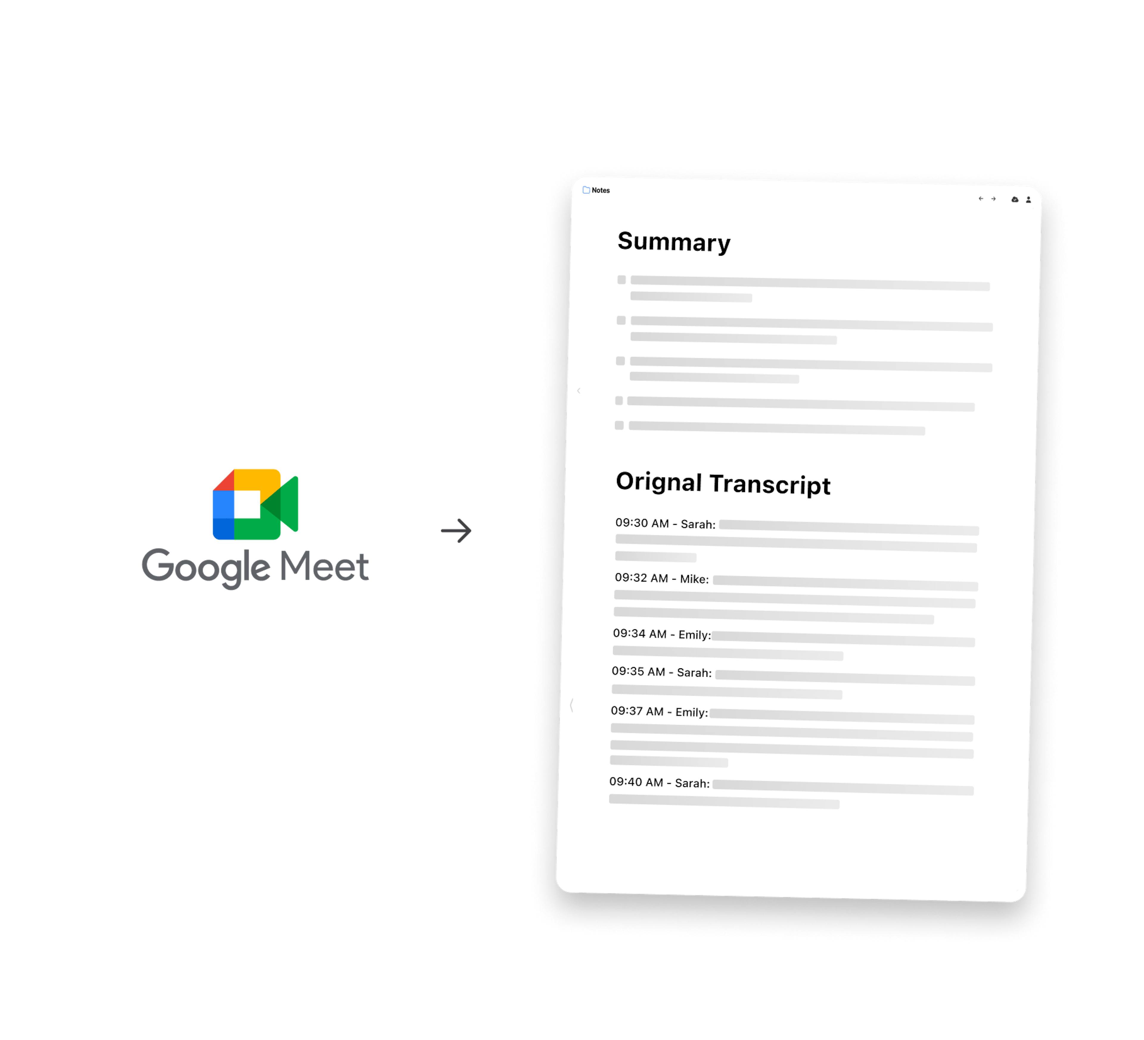 Google Meet to NotePlan